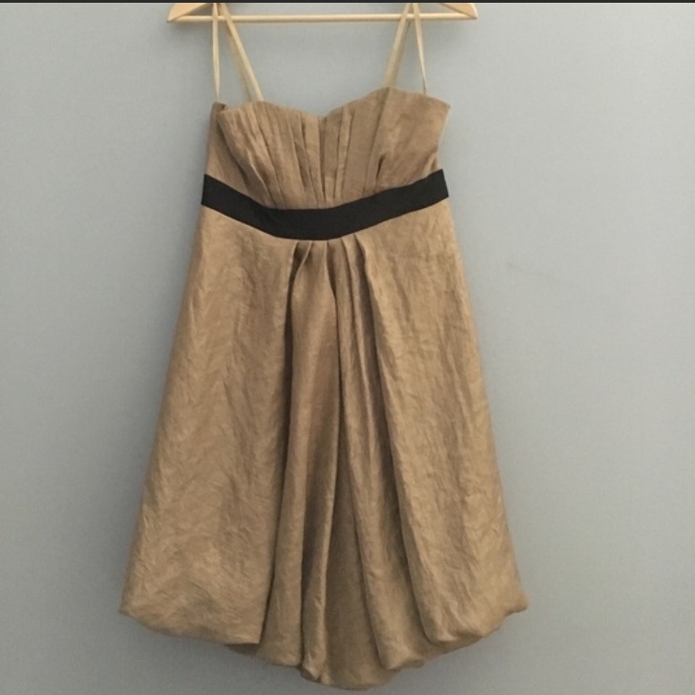 Max and Cleo gold bubble dress size 6